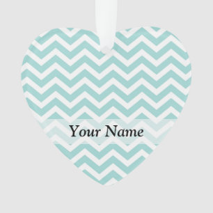 Ornamento Padrão aqua chevron