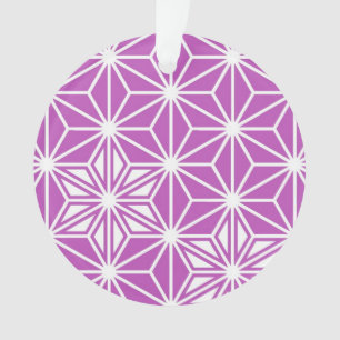 Ornamento Padrão Asanoha japonês - orquídea