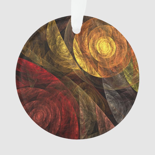 Ornamento Padrão de Abstrato de Arte Floral Moderna da Flor  (Frente)