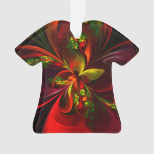 Ornamento Padrão de Abstrato Floral Verde Moderno #05