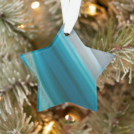 Ornamento Padrão De Agato De Banho Azul Teal