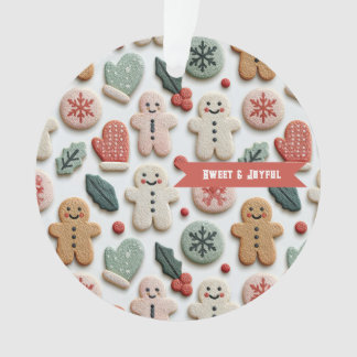 Ornamento Padrão de Biscoito de Natal Fofo