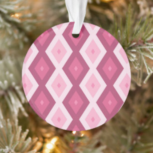 Ornamento Padrão de diamante rosa