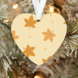 Ornamento Padrão de folhas de outono retrorreflectoras