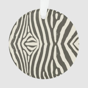 Ornamento Padrão de Impressão de Animais Zebra Stripe