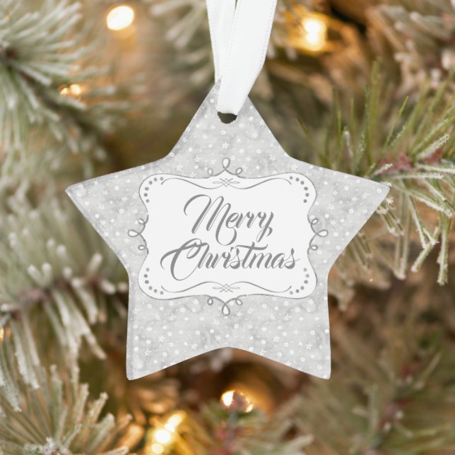 Ornamento Padrão de Natal Elegante Personalizado (Árvore)