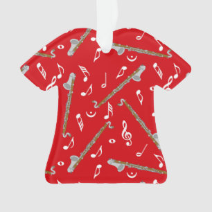 Ornamento Padrão de Nota de Música do Bass Clarinet