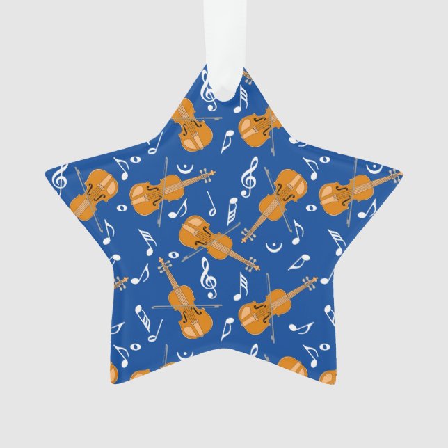 Ornamento Padrão de Nota de Música Violin (Frente)