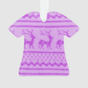 Ornamento Padrão de Sweater de Natal Feio