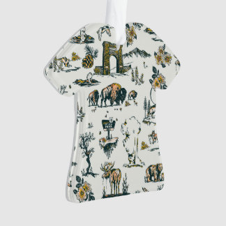 Ornamento Padrão de Vida Selvagem do Parque Nacional Yellows