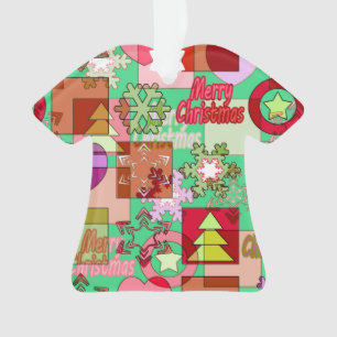 Ornamento Padrão geométrico de Natal sem costura