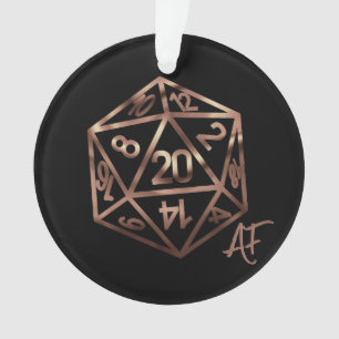 Ornamento Padrão Holograma D20 PnP Tabletop Gamer Dice