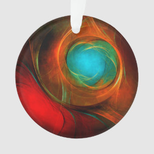Ornamento Padrão Legal de Abstrato de Arte Fina Azul Moderna