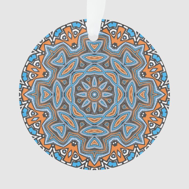 Ornamento Padrão sem descontinuidades em abstrato mandala (Frente)