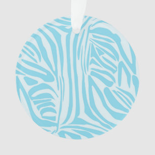 Ornamento Padrão Zebra Azul