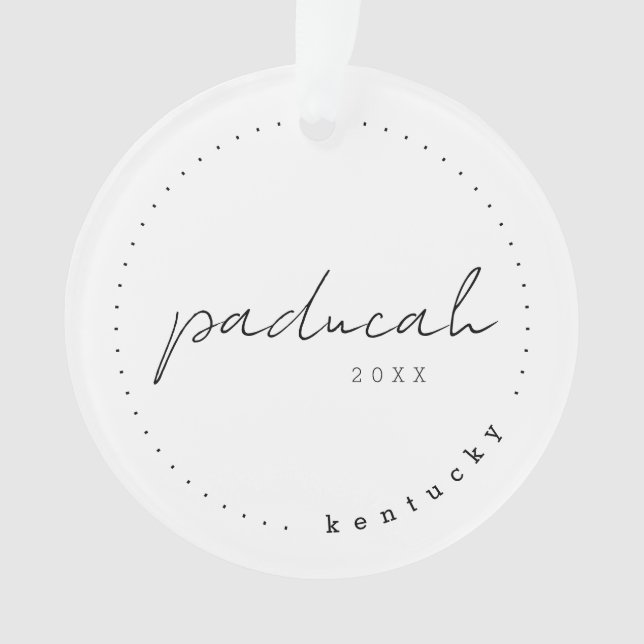 Ornamento Pádua, Kentucky KY Viagem Estados Unidos (Frente)