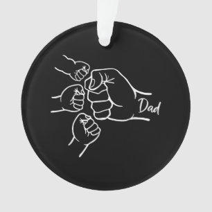 Ornamento Pai De Pé De Três Pais De 3 Pais De Gordura Feliz