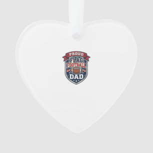 Ornamento Pai Orgulhoso de Futebol Americano Vintage Emblema