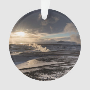 Ornamento Paisagem de inverno geotérmica