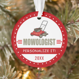 Ornamento Paisagem de Lawnmower, Relâmpago Humorístico Per