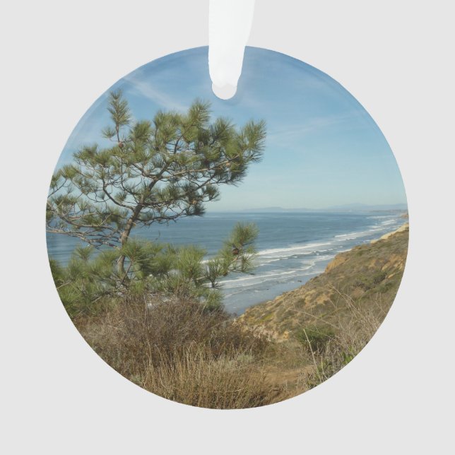 Ornamento Paisagem de Torrey Pine e Costa da Califórnia (Frente)