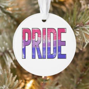 Ornamento Palavra de Orgulho Bissexual