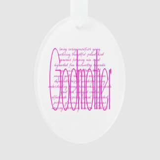 Ornamento Palavras de amor para uma madrinha