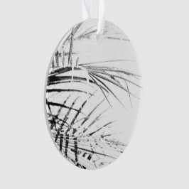 Ornamento Palm Tree deixa um esboço de minimalismo
