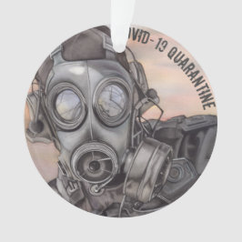 Ornamento Pandemia mascarada de Natal