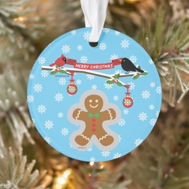 Ornamento Pão-de-açúcar, Flocos de neve e Aves (Árvore)