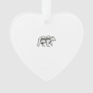 Ornamento Papa Urso Desenho Vetorial de Gravura Vintage_1
