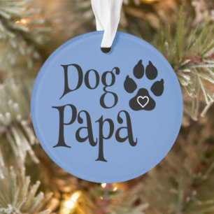 Ornamento Papai cachorro amante de cachorro pai de cachorro