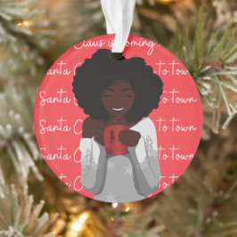 Ornamento Papai Noel está chegando ao Elefante Branco da Cid