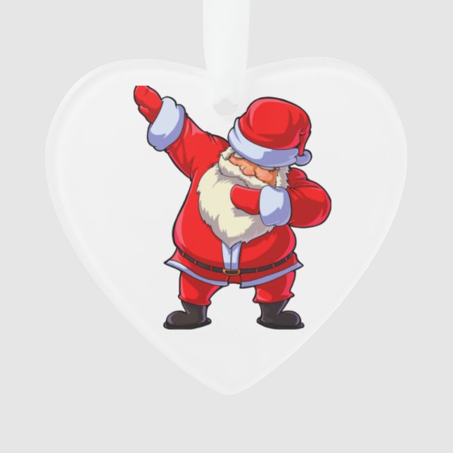 Ornamento Papai noel Rock (Frente)