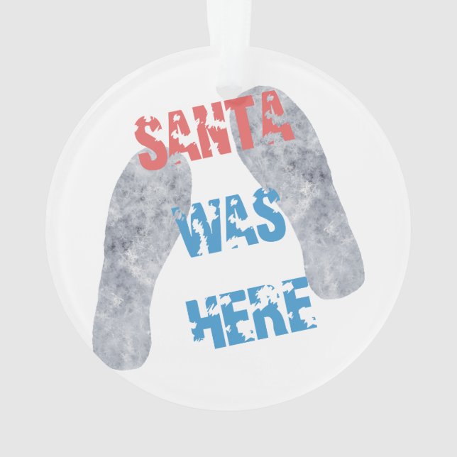 Ornamento Papais noeis Aqui (Verso)