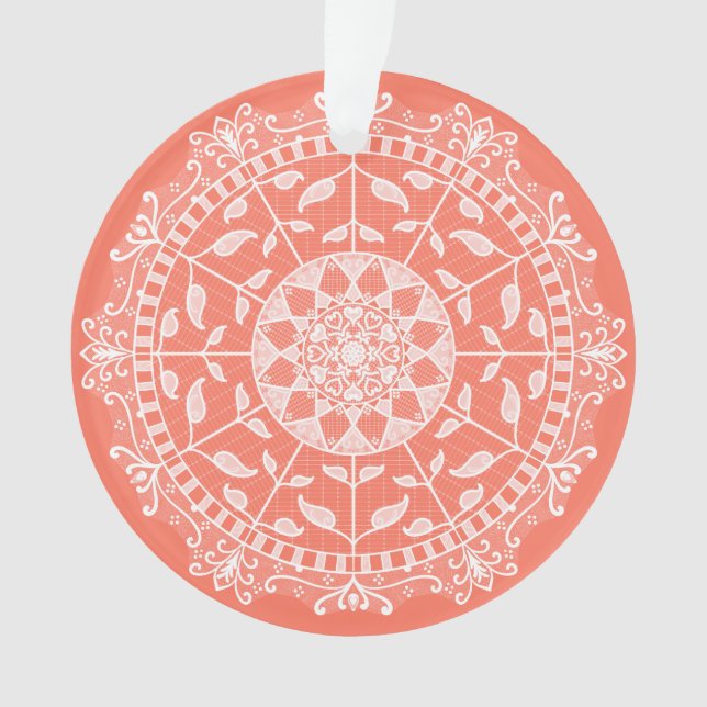 Ornamento Papaya Mandala (Frente)