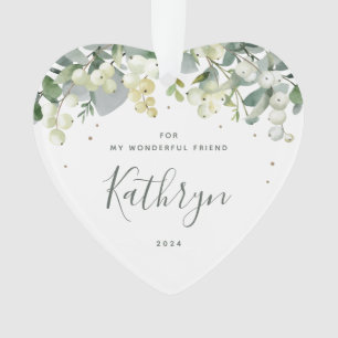 Ornamento Para o Meu Coração Fotográfico de Natal Amigo