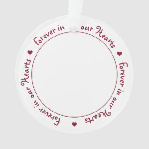 Ornamento Para sempre em nosso Memorial Fotográfico Personal