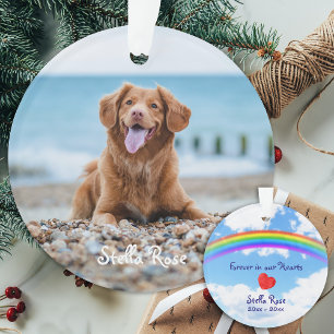 Ornamento Para sempre no nosso Coração - Rainbow Bridge Pet