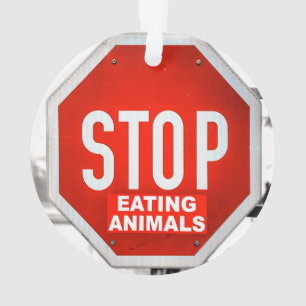 Ornamento Parar de Comer Animais Vegetarianos