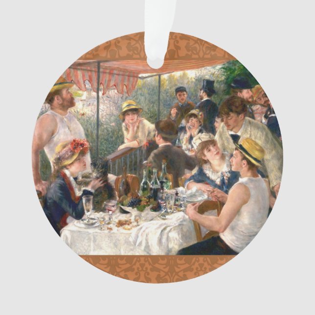 Ornamento Partido do Barco Renoir French Luncheon (Frente)
