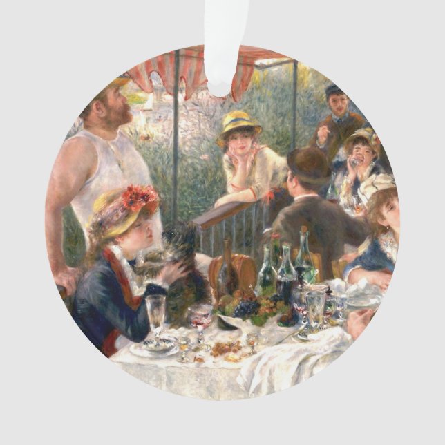 Ornamento Partido do Barco Renoir French Luncheon (Frente)