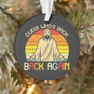 Ornamento Páscoa Jesus Adivinhe Quem Voltou Religioso Cristã