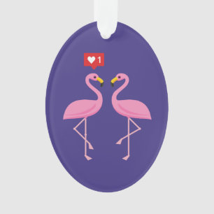 Ornamento Pastel Coração, Tipo Flamingo Rosa, Bonito