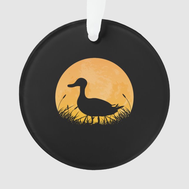 Ornamento Pato Fácil Festa de Halloween Mallard Dipper Moon (Frente)