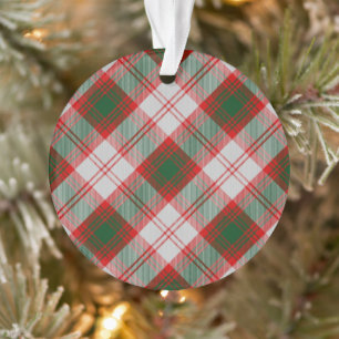Ornamento Patterno de Xadrez Lindsay Dress Clan Tartan