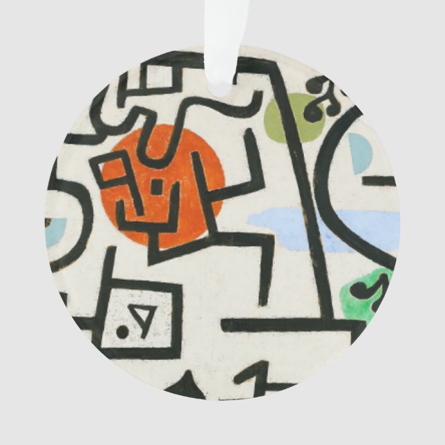 Ornamento Paul Klee Rich Harbor Abstrato Expressionismo (Frente)