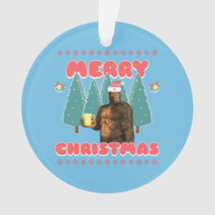 Ornamento Pé Grande Engraçado - Feliz Natal