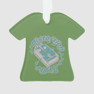 Ornamento Pedal de Distorção - Choque Elétrico em Verde