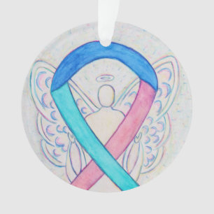 Ornamento Pedidos de Anjo da Faixa de Cânceres de tiróide